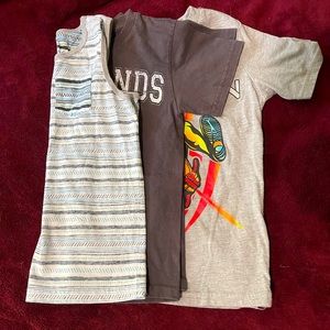 Set of 3 boys shirts, size Small 6/7